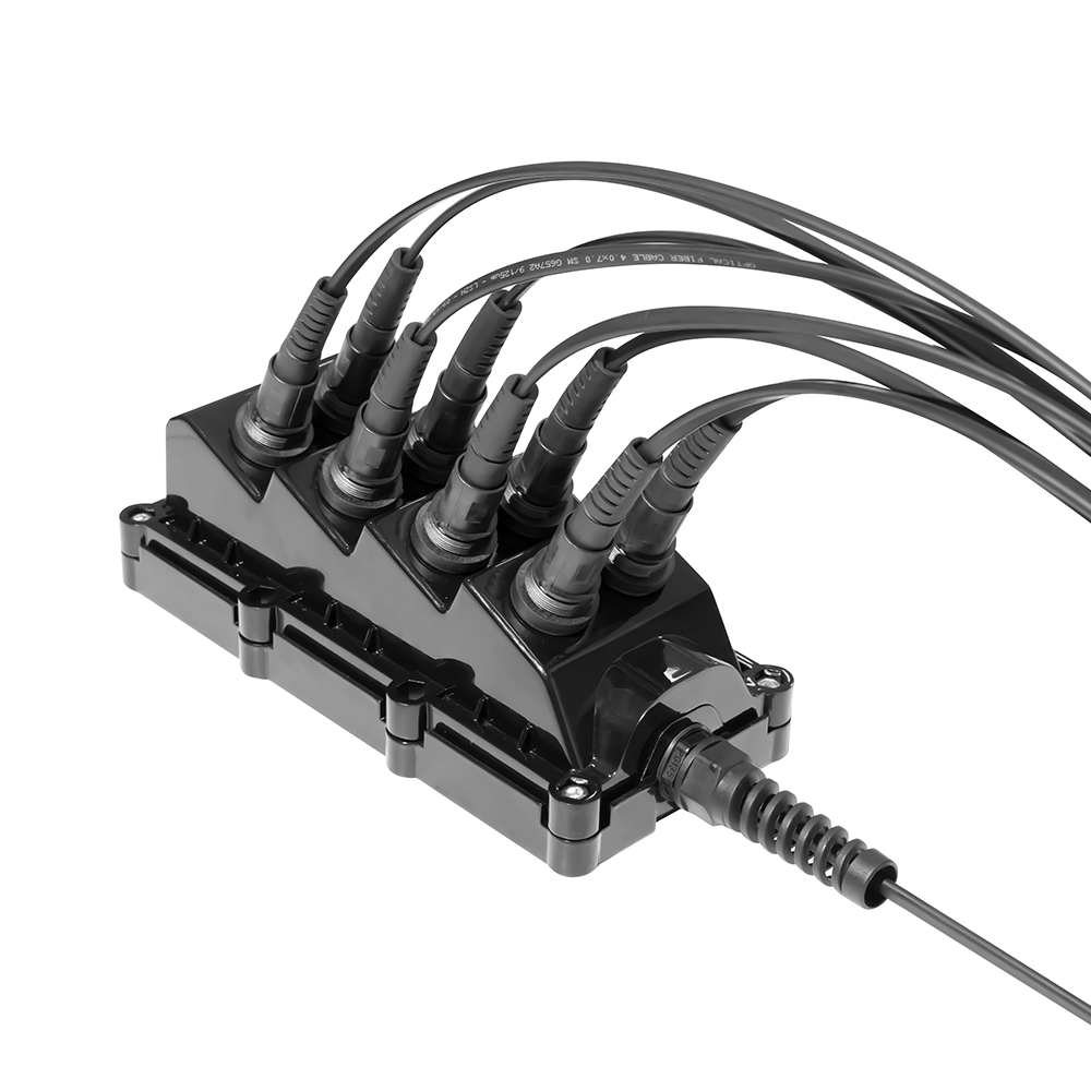 MiniSC/PTLC/ODVA-LC/AARC(ODC)/H-Connector adapter in outdoor waterproof FTTX Enclosure with Bundle Connection Project, 